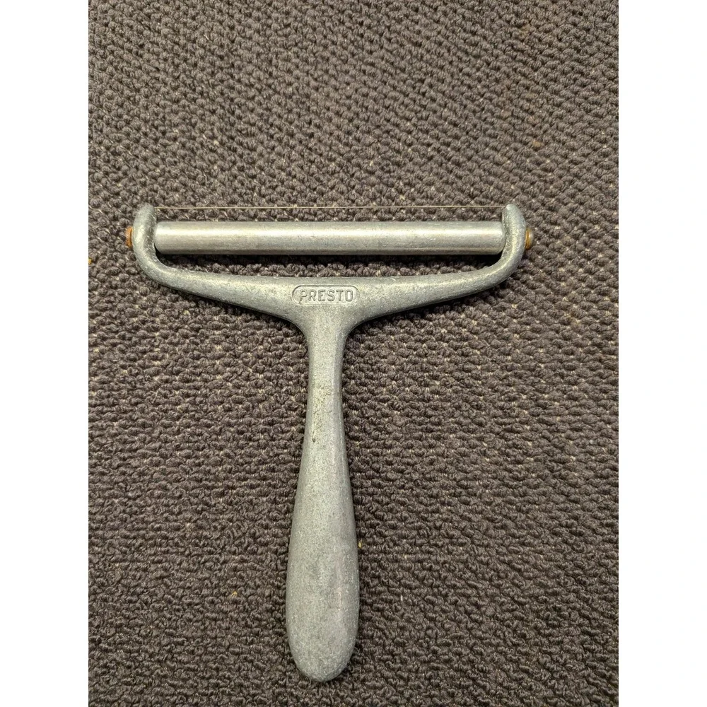 Vintage Presto Cast Aluminum Wire Cheese Slicer Mid-Century